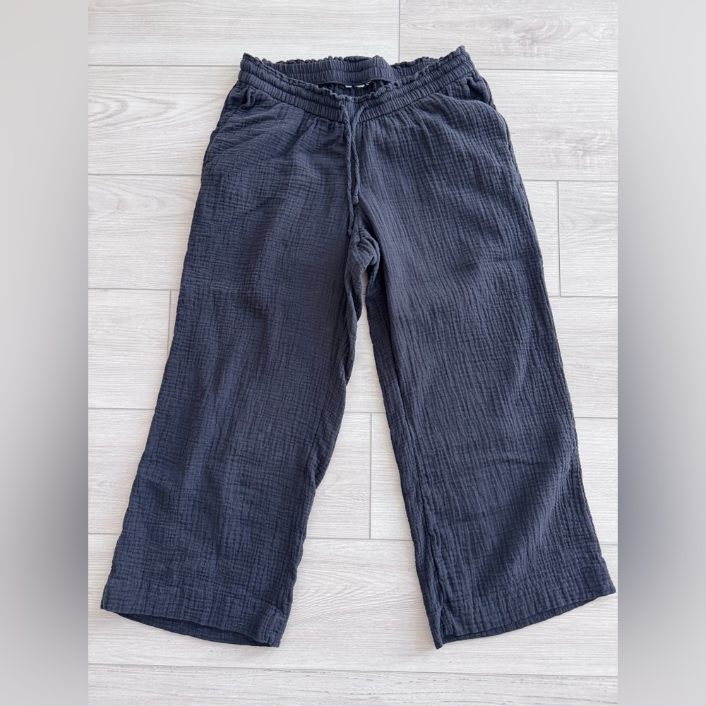 H&M Mama Wide-Leg Muslin Pants